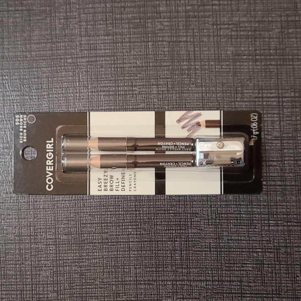 3 for $9 - Covergirl Easy Breezy Brow Fill + Define Pencils 2 Pack - Rich Brown
